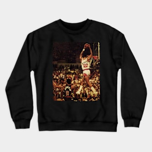 Larry Nance Getting His Head At The Rim For The Phoenix Suns In The 1980s Crewneck Sweatshirt